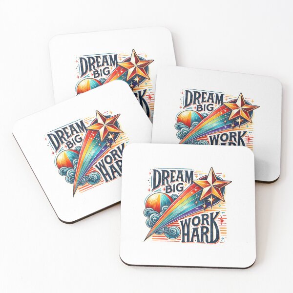 Item preview, Dream big - work hard designed and sold by Made-by-Gus.
