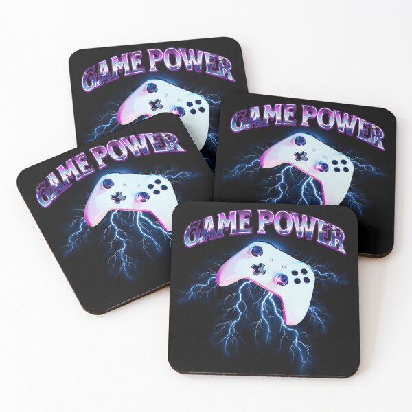 Item preview, Game power, lightning & white gamepad designed and sold by MoonCatLab.