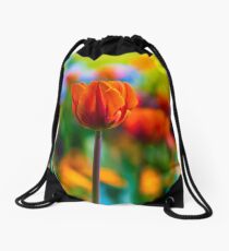 Flower macro Drawstring Bag