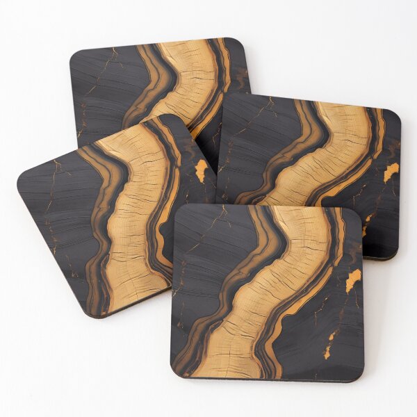 Item preview, Black and Gold wooden texture designed and sold by L7GraphicLab.