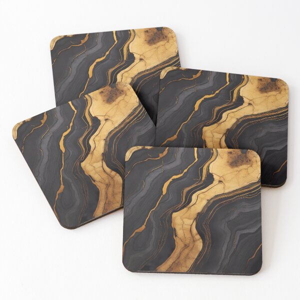 Item preview, Black and Gold wooden texture designed and sold by L7GraphicLab.