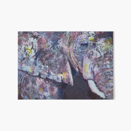 Purple elephant - is this my best side? Art Board Print