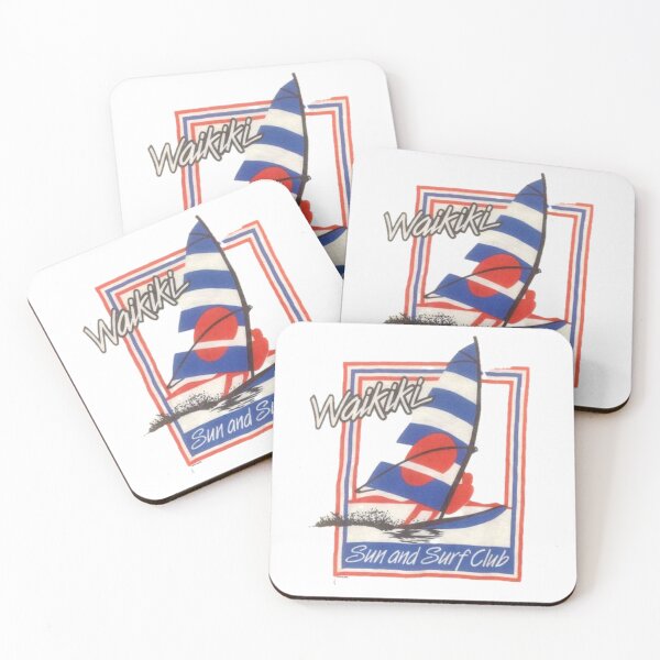 Item preview, Retro 70's Waikiki Wind Surfing Design designed and sold by DukeGroovy.