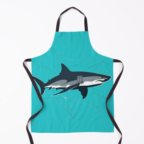 Item preview, minimalist white shark designed and sold by Yeyishop.