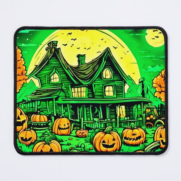 Item preview, Eerie Nightfall: Halloween Cartoon Pumpkin Patch designed and sold by Health And Fitness Posts e-Store.
