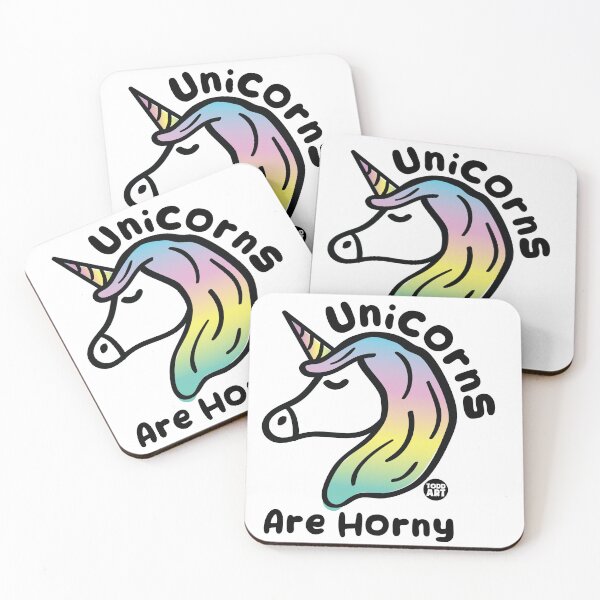 Item preview, UNICORNS ARE HORNY designed and sold by TODD GOLDMAN.