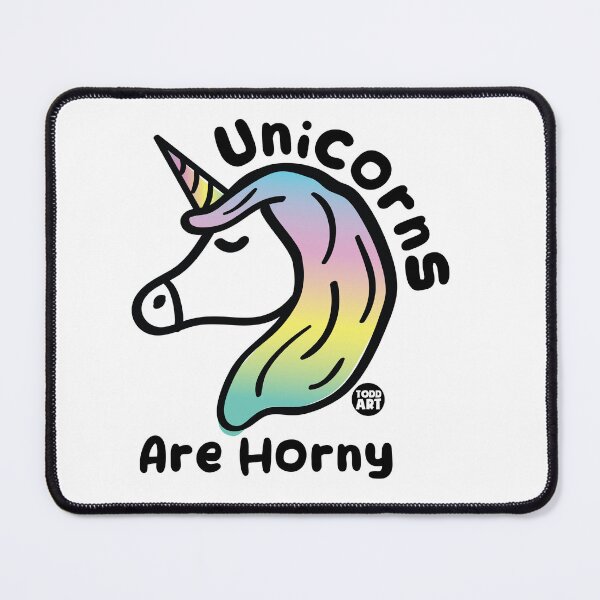 Item preview, UNICORNS ARE HORNY designed and sold by TODD GOLDMAN.