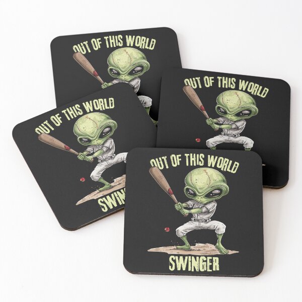 Artikelvorschau, Funny Baseball Lover Alien Graphic entworfen und verkauft von MTJ-Mushrooms.