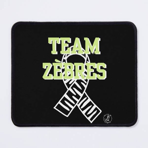 Item preview, Team Green Zebras with centered ribbon designed and sold by maviedezebre.