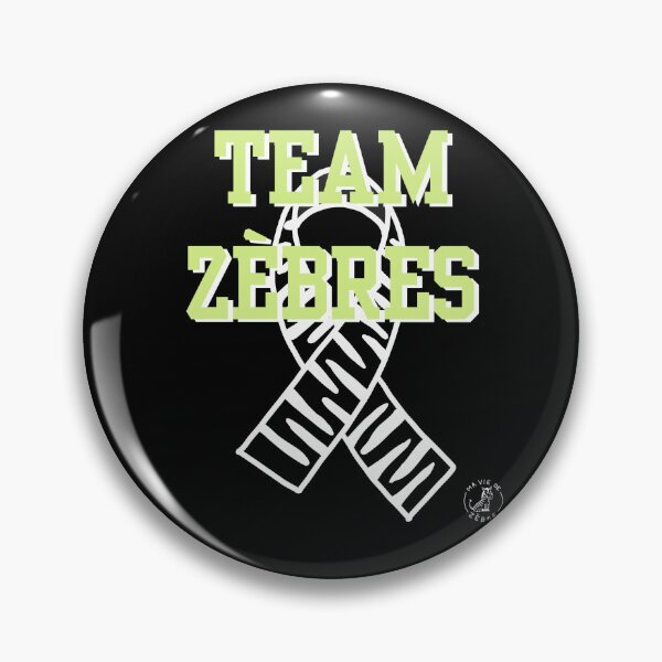 Item preview, Team Green Zebras with centered ribbon designed and sold by maviedezebre.