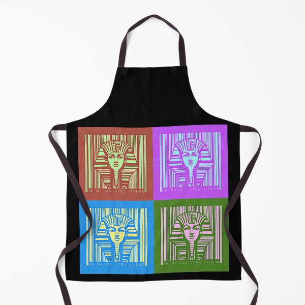 Item preview, Tutankhamun, barcode, hieroglyphs, vintage, ancient Egypt, pop'art colors designed and sold by art-of-egypt.