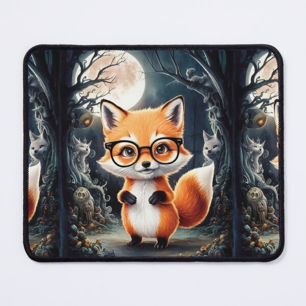 Item preview, Fox Portrait. fox with glasses, fox character, fantasy fox designed and sold by FoxVibes.