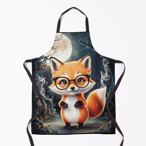 Item preview, Fox Portrait. fox with glasses, fox character, fantasy fox designed and sold by FoxVibes.