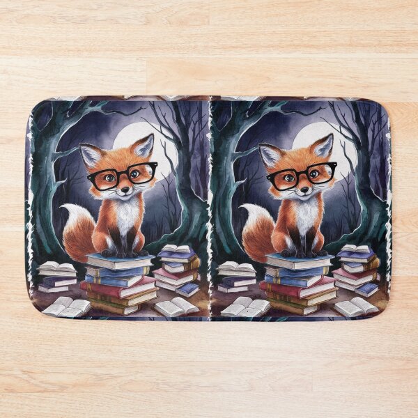 Artikelvorschau, Fuchs-Porträt. Fuchs mit Brille, Fuchsfigur, Fantasy-Fuchs entworfen und verkauft von FoxVibes.
