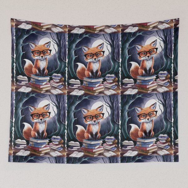 Item preview, Fox Portrait. fox with glasses, fox character, fantasy fox designed and sold by FoxVibes.