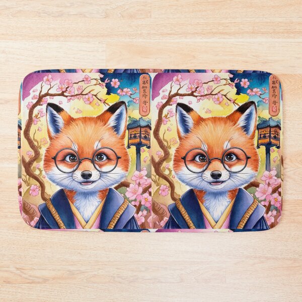 Artikelvorschau, Fuchs-Porträt. Fuchs mit Brille, Fuchsfigur, Fantasy-Fuchs entworfen und verkauft von FoxVibes.