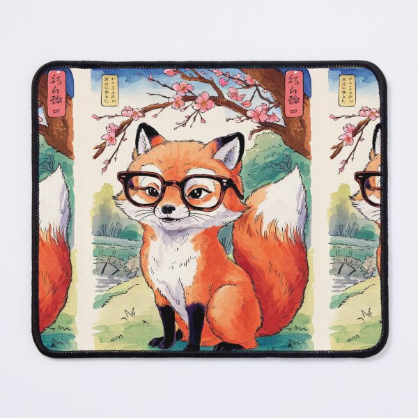 Item preview, Fox Portrait. fox with glasses, fox character, fantasy fox designed and sold by FoxVibes.