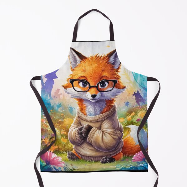 Item preview, Fox Portrait. fox with glasses, fox character, fantasy fox designed and sold by FoxVibes.