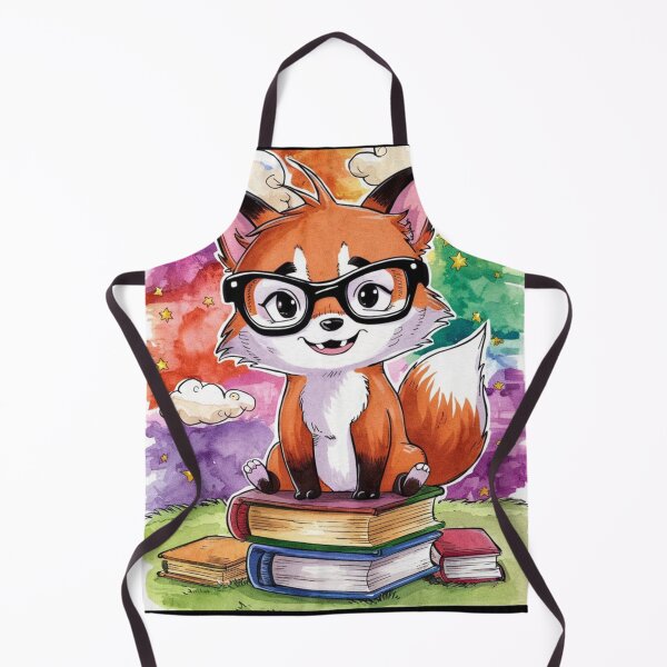 Item preview, Fox Portrait. fox with glasses, fox character, fantasy fox designed and sold by FoxVibes.