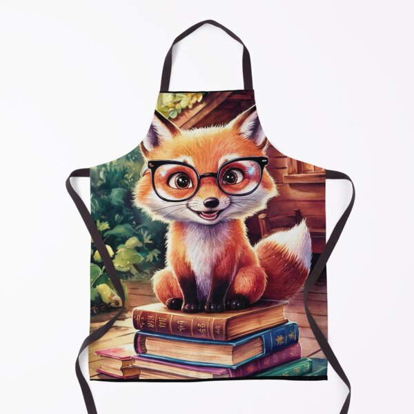 Item preview, Fox Portrait. fox with glasses, fox character, fantasy fox designed and sold by FoxVibes.