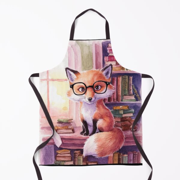 Item preview, Fox Portrait. fox with glasses, fox character, fantasy fox designed and sold by FoxVibes.
