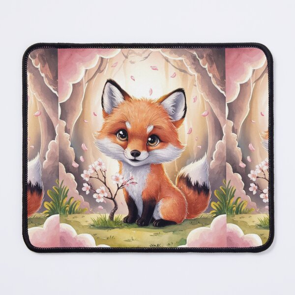Item preview, Fox Portrait. cherry blossom, fantasy fox designed and sold by FoxVibes.