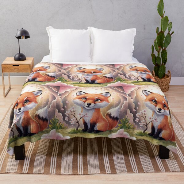 Artikelvorschau, Fuchs-Porträt. Kirschblüte, Fantasiefuchs entworfen und verkauft von FoxVibes.