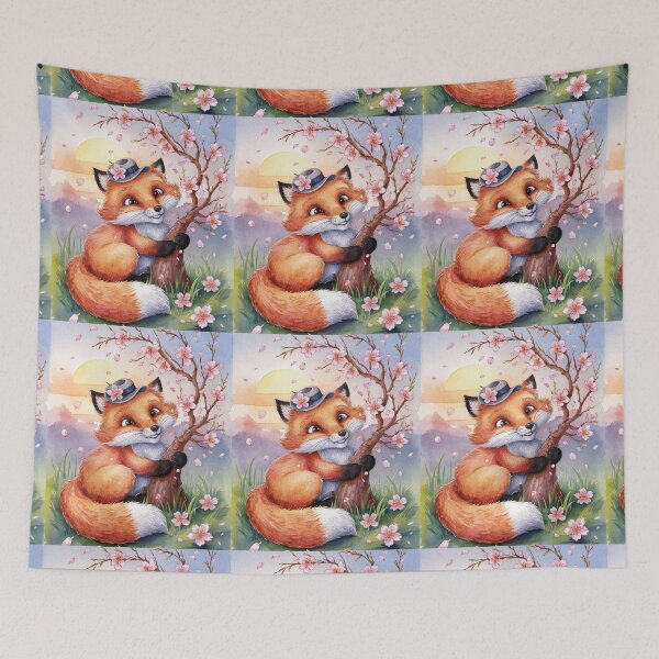 Artikelvorschau, Fuchs-Porträt. Kirschblüte, Fantasiefuchs entworfen und verkauft von FoxVibes.