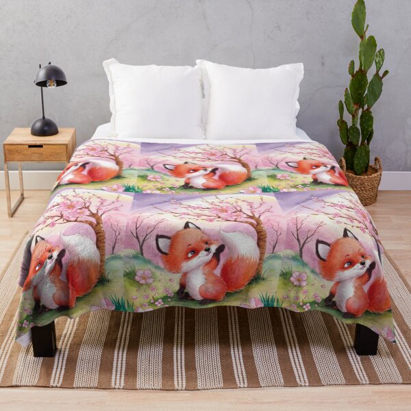 Artikelvorschau, Fuchs-Porträt. Kirschblüte, Fantasiefuchs entworfen und verkauft von FoxVibes.
