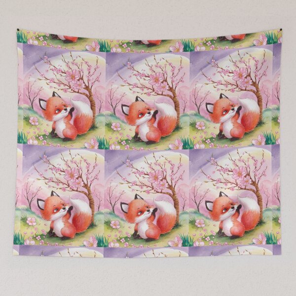 Artikelvorschau, Fuchs-Porträt. Kirschblüte, Fantasiefuchs entworfen und verkauft von FoxVibes.