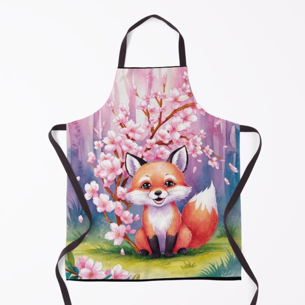 Item preview, Fox Portrait. cherry blossom, fantasy fox designed and sold by FoxVibes.
