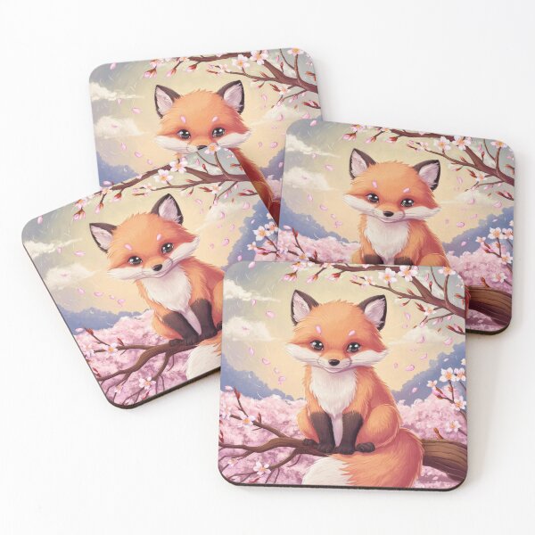 Artikelvorschau, Fuchs-Porträt. Kirschblüte, Fantasiefuchs entworfen und verkauft von FoxVibes.