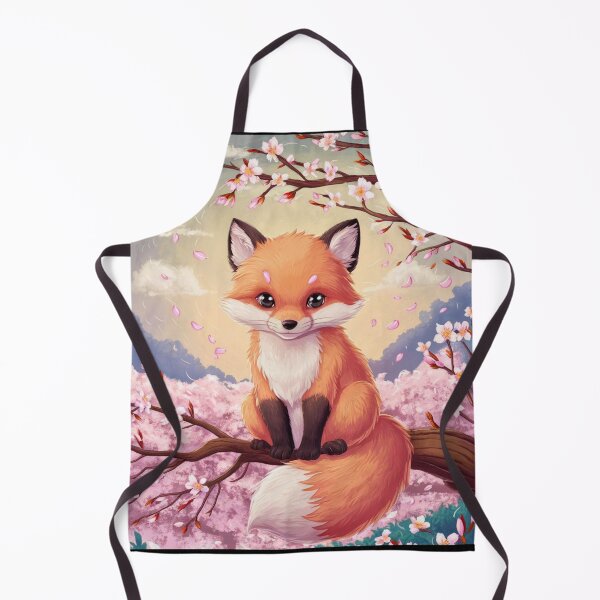 Item preview, Fox Portrait. cherry blossom, fantasy fox designed and sold by FoxVibes.