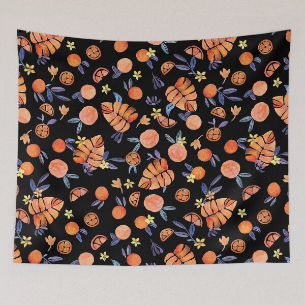 Item preview,  Hand Painted Watercolor Sicilian Oranges Pattern designed and sold by aneladesigns.