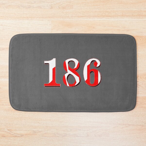 Item preview, number one hundred and eighty six digit 186 order sequence team member age designed and sold by 4rpixs.
