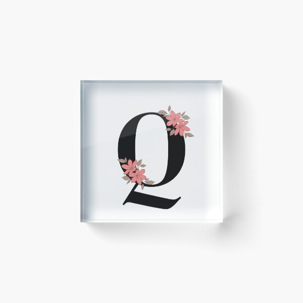 Item preview, Floral initial Q designed and sold by Tenzeelaat.