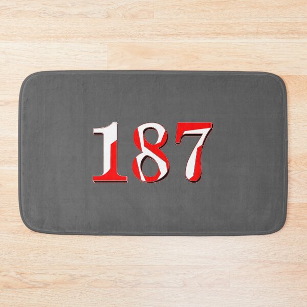 Item preview, number one hundred and eighty seven digit 187 order sequence team member age designed and sold by 4rpixs.