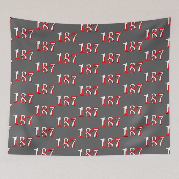 Item preview, number one hundred and eighty seven digit 187 order sequence team member age designed and sold by 4rpixs.