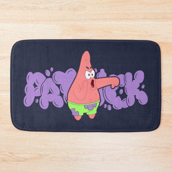 Aperçu de l'œuvre Boo Patrick Star avec graffiti violet créée et vendue par Seven Design.