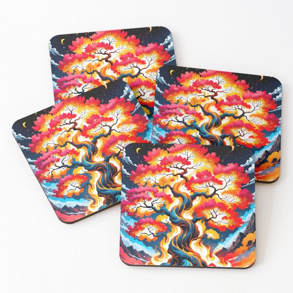 Item preview, Swirling Fire Tree, Ai Generated Art  designed and sold by ACC .