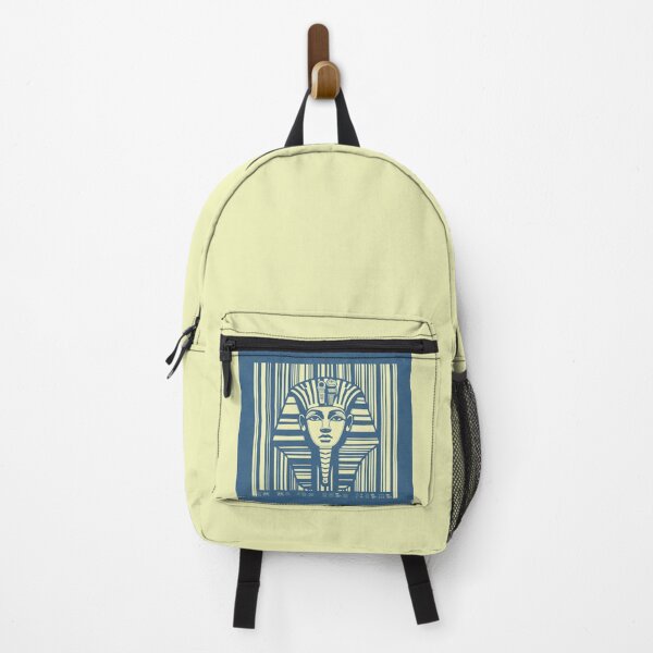 Item preview, Tutankhamun, barcode, hieroglyphs, vintage, ancient Egypt, blue designed and sold by art-of-egypt.