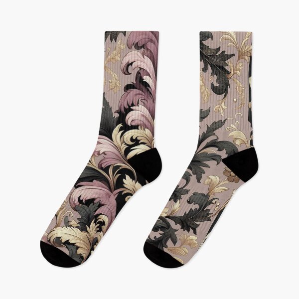 Artikelvorschau, Damast in Mauve, Schwarz und Gold entworfen und verkauft von DesignsByPrnces.