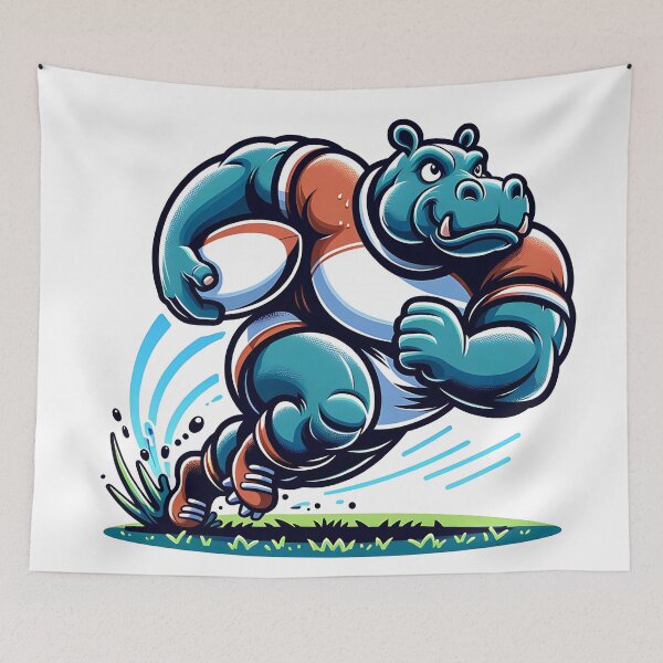 Item preview, Hippo Rugby: Power on the Field designed and sold by 0penvimark.