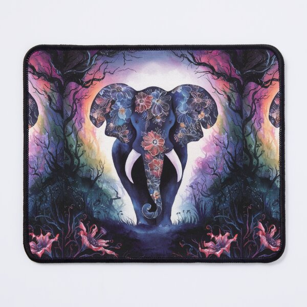 Item preview, Elephant Portrait. abstract elephant, elephant silhouette, floral elephant designed and sold by ElephantVibes.