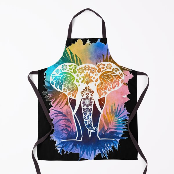Item preview, Elephant Portrait. abstract elephant, elephant silhouette, floral elephant designed and sold by ElephantVibes.