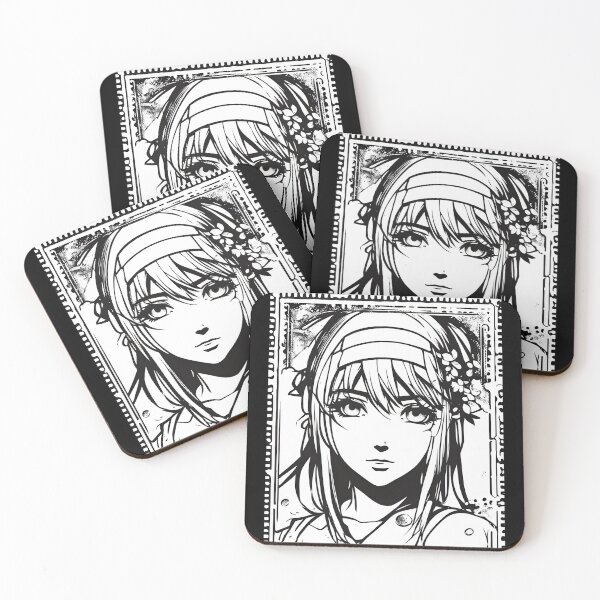 Item preview, 4K Manga Style Anime Girl Stamp: Japanese Digital Illustration designed and sold by L-A-Legacy.