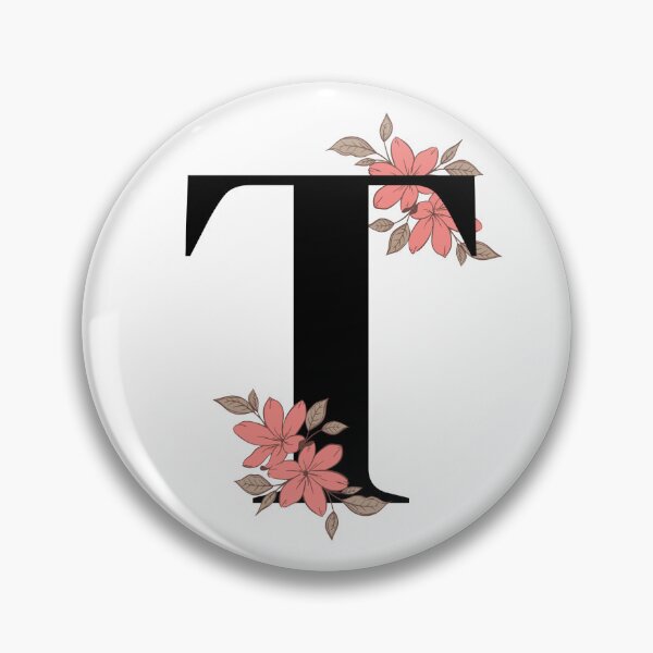 Item preview, Floral initial letter T designed and sold by Tenzeelaat.