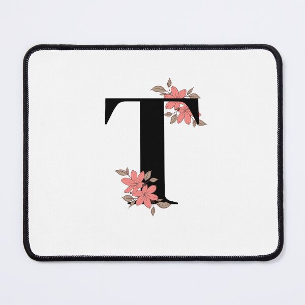 Item preview, Floral initial letter T designed and sold by Tenzeelaat.