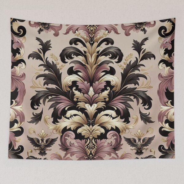 Item preview, Mauve, Gold & Black Damask designed and sold by DesignsByPrnces.