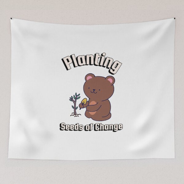 Item preview, Planting Change Community Gardening Enthusiasts Urban Bear Aesthetic designed and sold by SvenJ94.